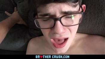 BrotherCrush - Little Stepbrother With A Huge Dick Gets Anally Pounded